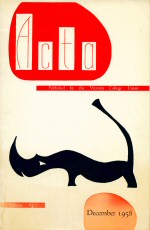 Acta Victoriana Volume 83 (Number One) Margaret Atwood (contributes)