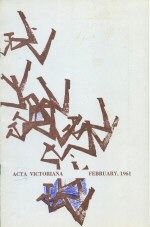 Acta Victoriana Volume 83 (Number Two) Margaret Atwood (contributes)