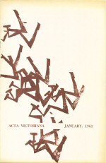 Acta Victoriana Volume 87 (Number Two) Margaret Atwood (contributes)