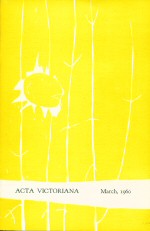 Acta Victoriana Volume 84 Margaret Atwood (contributes)