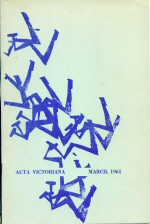 Acta Victoriana Volume 86 (Number Four) Margaret Atwood (contributes)