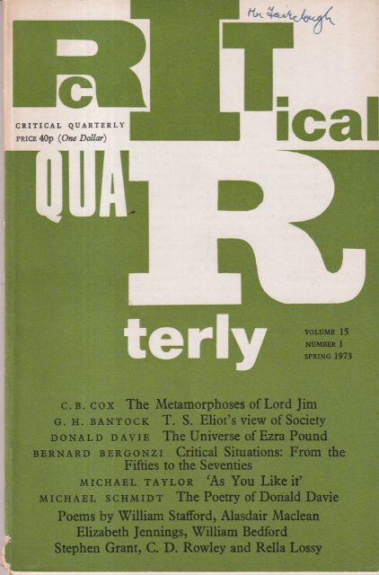 Critical Quarterly Spring 1973 C.B. Cox (edits)