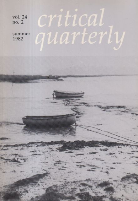 Critical Quarterly Summer 1982 J.R. Banks (edits)