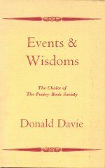 Events & Wisdoms Donald Davie