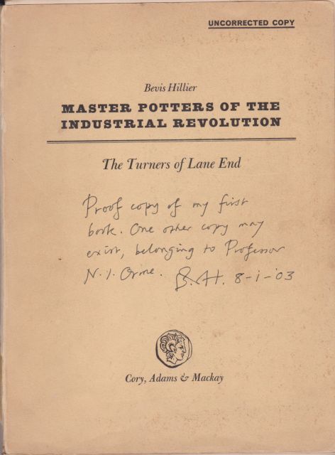 Master Potters of the Industrial Revolution - The Turners of Lane End Bevis Hillier