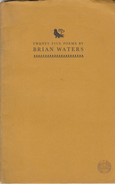 Twenty Five poems Brian Waters